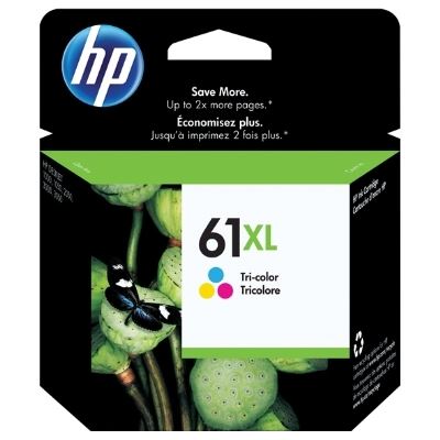 HP 61XL High Yield Tri-color Original Ink Cartridge (CH564WA)