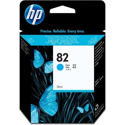 HP 82 28-ml Cyan Ink Cartridge (CH566A)
