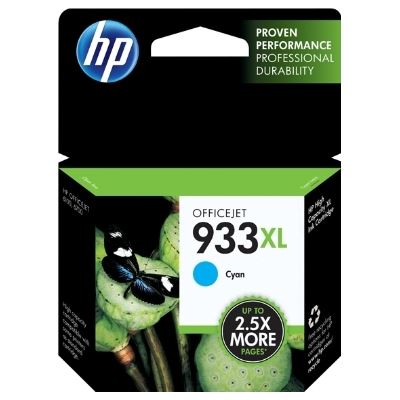 HP 933XL High Yield Cyan Original Ink Cartridge (CN054AA)