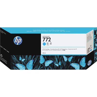 HP 772 300-ml Cyan Designjet Ink Cartridge (CN636A)