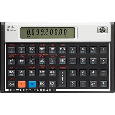 HP Financial Calculator 12C Platinum **Pricing applicable (F2231A)
