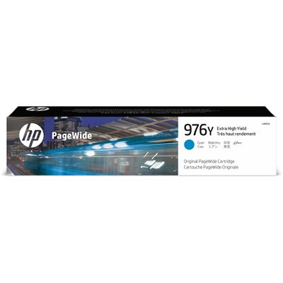 HP 976Y CYAN ORIGINAL INK CRTG 552/577 SERIES (L0R05A)