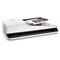 HP ScanJet Pro 2500 f1 Flatbed Scanner, Right facing, with document (Right facing)