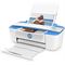HP DeskJet Ink Advantage 3775 All-in-One, 3700 Series, Left facing, Open, with input (Left facing screen closed)