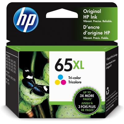 HP 65XL Tri-color Ink Cartridge (N9K03AA)