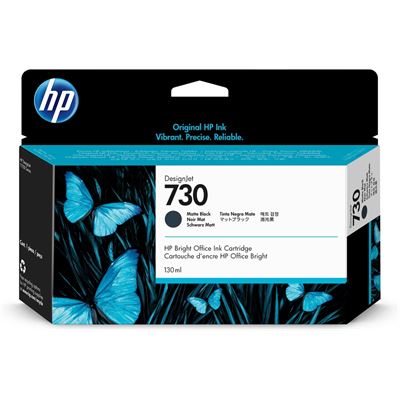 HP 730 130-ml Matte Black DesignJet Ink Cartridge (P2V65A)