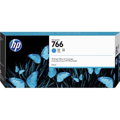 HP 766 300-ml Cyan InkCrtg (P2V89A)