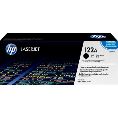 HP 122A Black LaserJet Toner Cartridge (Q3960A)