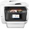 HP OfficeJet Pro 8745 All-in-One (White), Center facing, with output (Center facing)