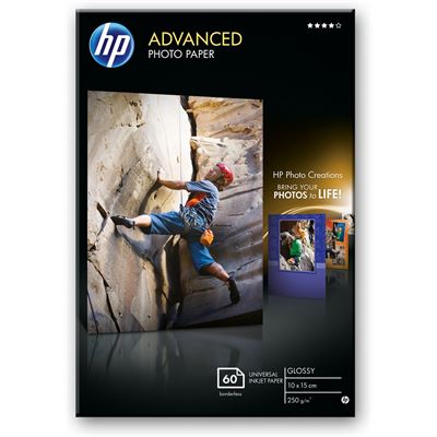 HP Advanced Glossy Photo Paper-60 sht/10 x 15 cm borderless (Q8008A)