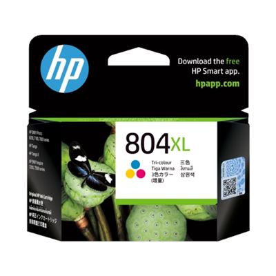 HP 804XL High Yield Tri-color Original Ink Cartridge (T6N11AA)