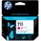 HP 711 3-pack 29-ml Magenta Ink Cartridges (Center facing)