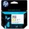 HP 711 3-pack 29-ml Yellow Ink Cartridges (Center facing)