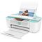 HP DeskJet 3730 All-in-One, 3700 Series, Left facing, Open, with input (Left facing screen out)
