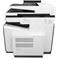 HP PageWide Enterprise Color MFP 586dn printer, PageWide Technology, automatic duplexing, rear view (Rear facing)