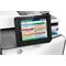 HP PageWide Enterprise Color MFP 586f printer, PageWide Technology, automatic duplexing, detail cont (Close up of control panel)