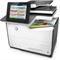 HP PageWide Enterprise Color MFP 586f printer, PageWide Technology, automatic duplexing, left view (Left facing)