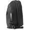 HP 14" Sling Backpack (Black), back side compartment, back right facing in use (Left rear facing)