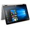 2C17 - HP Pavilion x360 Catalog (14, Touch, Natural Silver) w/ Win10, Tent view (Right rear facing)