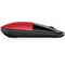 HP Wireless Mouse Z3700 (Cardinal Red, matte/glossy finish) Catalog, Right Profile (Right profile closed/Cardinal Red)