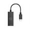 21C2 HP USB-C to RJ45 Adapter G2 Jetblack Coreset CableCurved Top Down (Top view closed/Jet Black)
