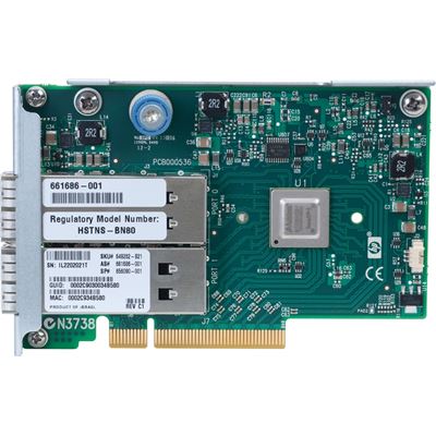 HPE InfiniBand FDR/EN 10/40Gb Dual Port 544QSFP Adapter (649281-B21)