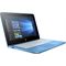 3c16 - HP x360 (11.6, Touch, Aqua Blue) with Windows 10, Right Facing (Right facing)