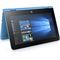 3c16 - HP x360 (11.6, Touch, Aqua Blue) with Windows 10, Tent (Rf upright on both edges)