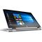 2C17 - HP Pavilion x360 Catalog (14, Touch, Natural Silver) w/ Win10, Stand view (Right facing screen center)