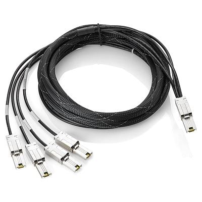 HPE 4m External Mini-SAS to 4x1 Mini-SAS Cable (AN976A)