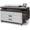 HP PageWide XL 4500 Printer series (Left facing screen closed)