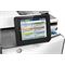 HP PageWide Enterprise Color MFP 586dn printer, PageWide Technology, automatic duplexing, detail con (Close up of control panel)