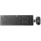 HP Wireless Business Slim Keyboard and Mouse, center - aerial (Top view open)
