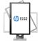 HP EliteDisplay E222, center front facing, rotating (Center facing screen rotation)