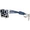 HPE X260 Mini D-28 to 4-RJ45 0.3m Router Cable (Center facing)