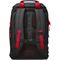HP 15.6" Odyssey Backpack (Black/Red), back (Rear facing)