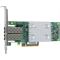 HPE StoreFabric SN1100Q 16Gb Dual Port Fibre Channel Host Bus Adapter (Left facing)