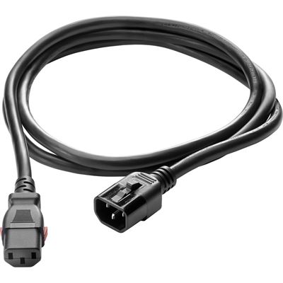 HPE C19 – C20 WW 250V 16Amp 2m Black Locking Power Cord (Q0P72A)