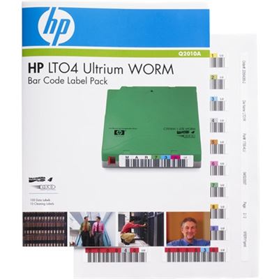 HPE LTO-4 Ultrium WORM Bar Code Label Pack (Q2010A)