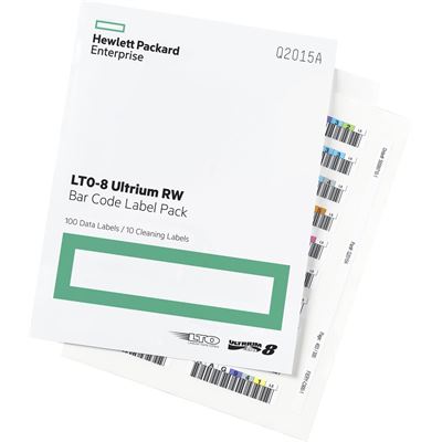 HPE LTO-8 Ultrium RW Bar Code Label Pack (Q2015A)