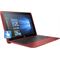3c16 - HP x2 Catalog (10", Touch, Cardinal Red) with Windows 10 Screen, Right Facing (Right facing screen closed)