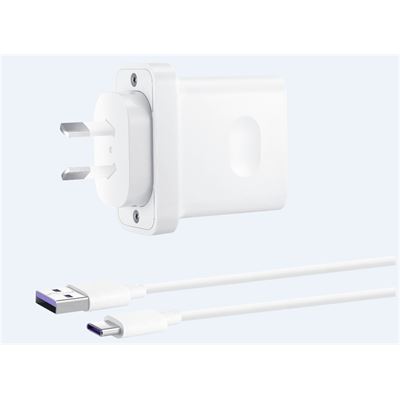 Huawei 40W SuperCharge Wall Charger - White charge your HUAWEI (CP84)