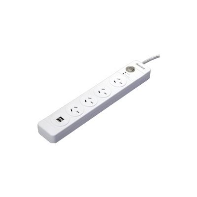 HuntKey SAC404 4 Outlet Surge Protected Powerboard with (HK-SAC404)