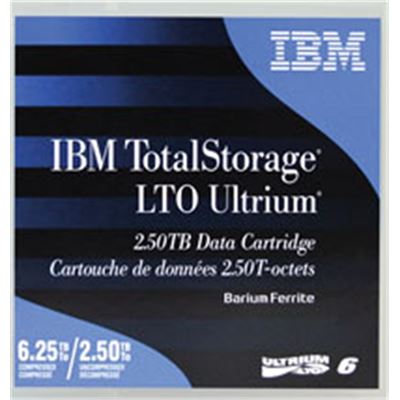 IBM LTO 6 2.5TB/6.25TB Tape Cartridge (00V7590)