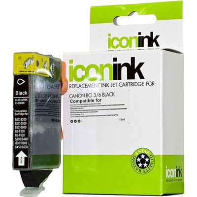 Icon Canon BCi-3 Ink Cartridge - Black (ICBCI3B)