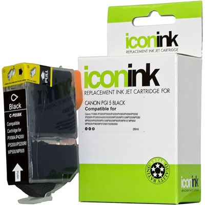 Icon Canon PGI5BK Compatible Ink Cartridge - Black (ICPGI5B)