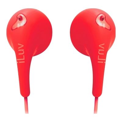 ILuv Bubble Gum II Earphones-Red (IEP205RED)