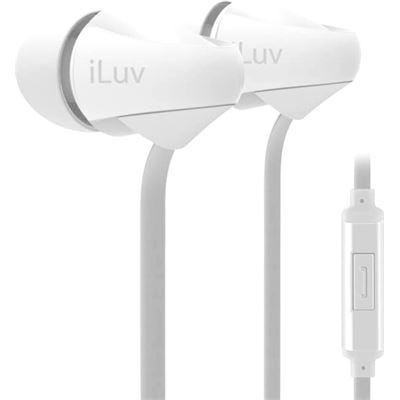 ILuv PEPPERMINT TALK EARPHONE WITH MIC - WHITE (PPMINTSWH)