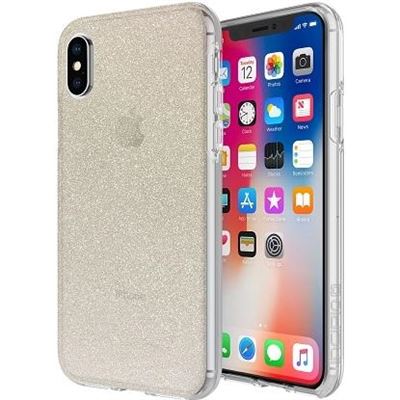 Incipio DS Clear Glitter - iPhone X - Gold (IPH-1651-CHG)