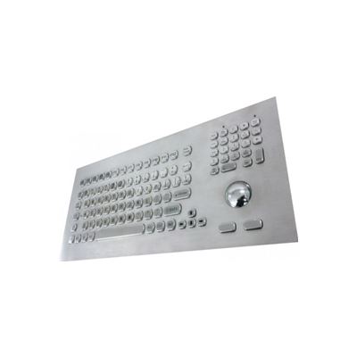 Inputel KB021 Stainless Steel Keyboard + Trackball IP65  (KB021-PS2)